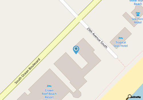 Holiday Inn Club Vacations Myrtle Beach Oceanfront - 1 Bedroom Signature Villa map location