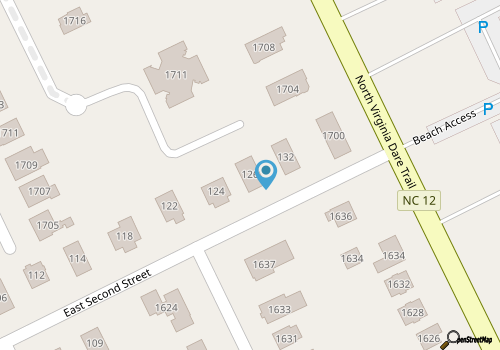 Oceanside home centrally located in KDH, just 230' to the beach! map location