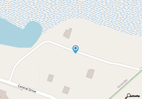 Adicus House: Close to Ocracoke's beaches, panoramic views from decks map location