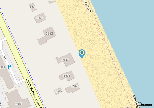 Nags Head 311B: Cozy Guest House, Dog Friendly, Oceanfront Lot map location