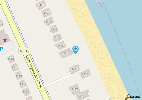 K1317 The Nags Header. Oceanfront, 7 BD, Pool, Hot Tub, Pets OK, Keyless! map location