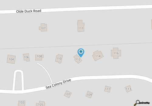 The Beach House is a very comfortable cottage in Duck, NC map location