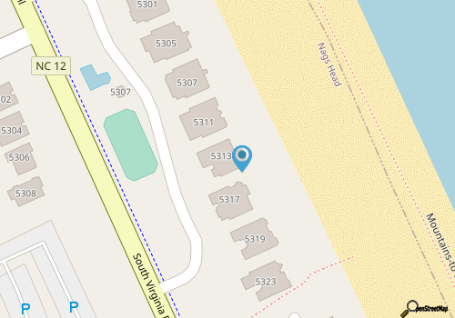 Sea Pointe 4B: Oceanfront, Shared Pool, Tennis map location