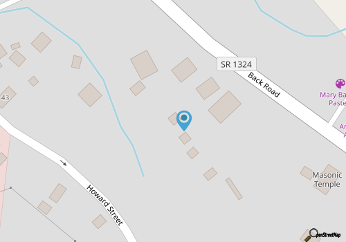 The Back House:  Quaint two bedroom Ocracoke Island cottage map location