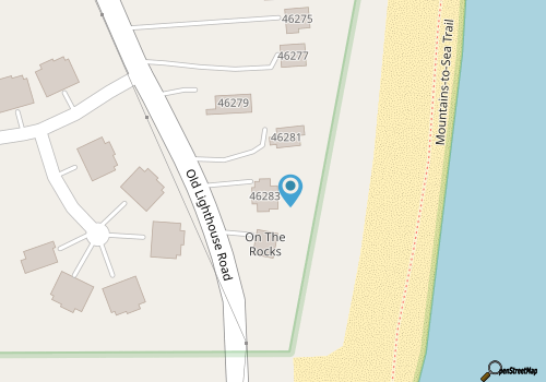 Oceanfront dog-friendly home close to sand with views & private hot tub map location