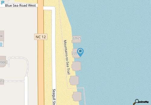 Spacious Pet-Friendly Oceanfront Oasis in Rodanthe map location