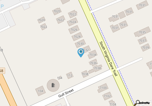 Walk to Jennette's Pier from 493 The Purple Whale, Semi-Oceanfront in Nags Head! map location