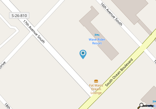 Updated Beachfront Condo for Six Guest, lazy river, hot tubs, pools map location