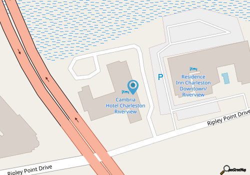 Upscale hotel near Historic District & Folly Beach map location