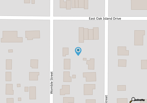 Up On The Roof: Comfy Bungalow in Walking Distance to Beach map location