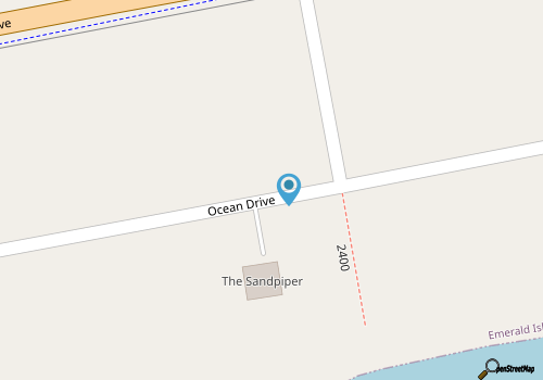 Surf's Inn: 4 Bedrooms + Game Room and more - Oceanfront at Emerald Isle! map location