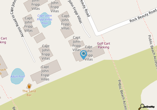 Oceanfront Villa, Private Pool, Beautiful Beach Views - 410 Captain John Fripp map location