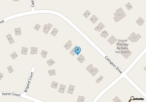Colington Harbour OBX Cottage map location