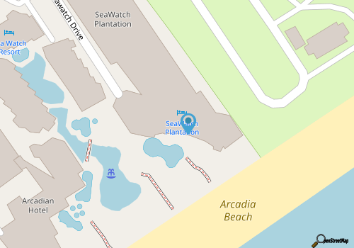 Oceanfront Luxury: 3BR Condo, Sea Watch Resort, Myrtle Beach map location
