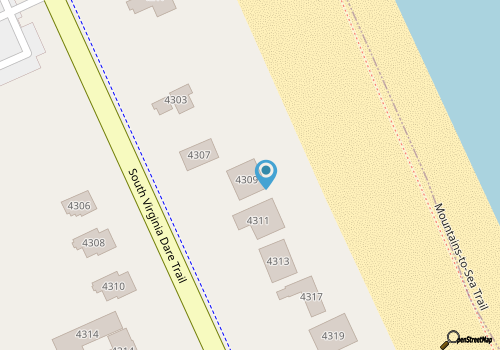 Memory Lane: Ocean-front Beach Cottage, Old-fashioned Charm map location