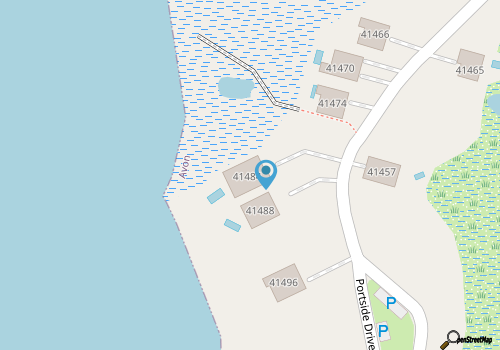 Waterfront home with amazing sound view, private pool, hot tub, & game room map location