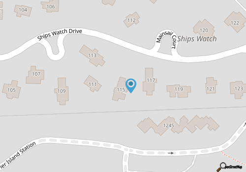 2 blocks to Ships Watch beach access - The Borden map location