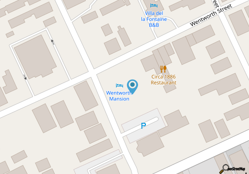 Wentworth Mansion map location