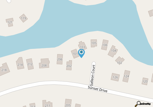 CH101- Waterfront with 3 BRs, Community Pool, Tennis Courts, Soundfront Beach map location