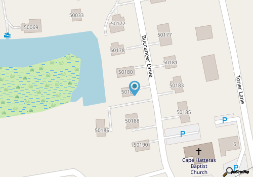 Reelaxing on SoundSide Canalfront Escape OBX map location