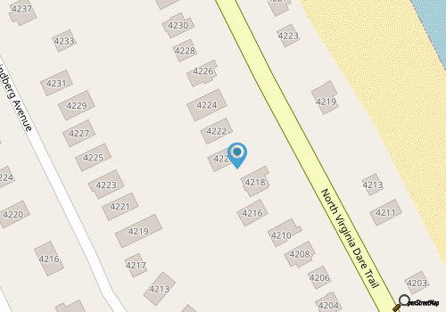 Semi-oceanfront pet-friendly Kitty Hawk home across the street from the beach! map location