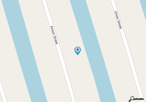 Modern canal home with private dock map location