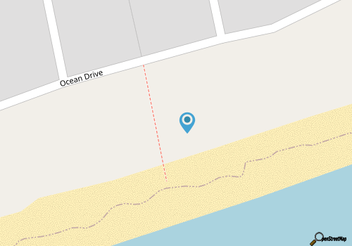 Emerald Isle Oceanfront dog-friendly duplex map location