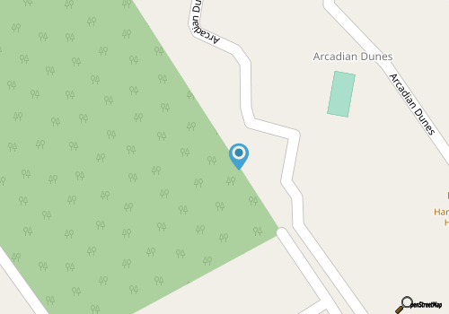 Game-On Beach House • Shore Drive • Arcadian Dunes • \nHot Tub • Game Room•Arcade map location