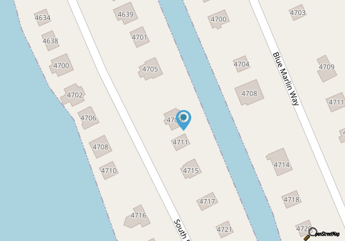 433 - Water Front Nags Head Cove Rental with Multi-Level Decking &Hot Tub map location