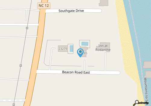 Luxurious semi-oceanfront home just steps from the Nights in Rodanthe house! map location