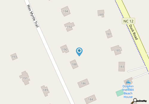Adorable 4 BR, short walk to the beach in Southern Shores! map location