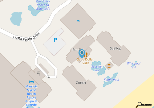 Marriott's OceanWatch-2 Bedroom Villa-full resort access map location