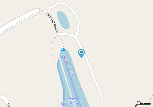 17' Alweld Fishing boat with a 60 Tohatsu map location