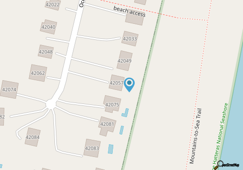 Oceanfront 4 bedroom house w/ AC, ocean view, WiFi, private W/D map location