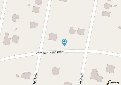 Charming 3-bedroom house with AC in Oak Island map location