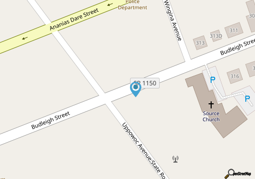 Quaint Loft in the Heart of old town Manteo, Roanoke island, OBX map location