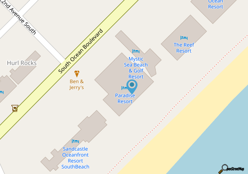 Massive 4 BR Condo-Breathtaking Oceanfront Views-Paradise 1610 and 1611 map location