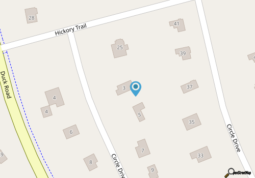 4 BR Oceanside home on wooded lot in Southern Shores map location