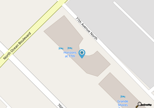 Horizons at 77th Resort 2BR Suite Friday Check-In map location