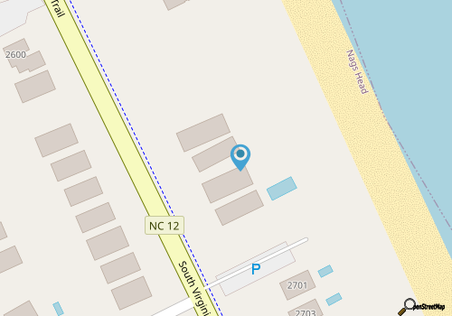 Stunningly appointed, pet friendly, oceanfront Nags Head home map location