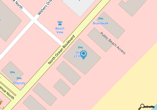 Ocean 22, a Hilton Grand Vacations Club - 2 Bedroom Plus map location