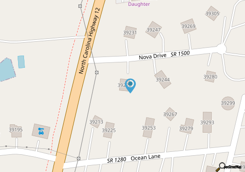 Dog-friendly, ocean/sound view home with breezy decks, fast WiFi & shared pool map location