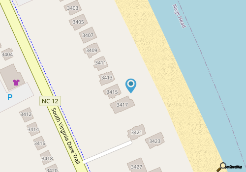 Whit's End: Oceanfront, Pool, Spa, Tiki Bar map location