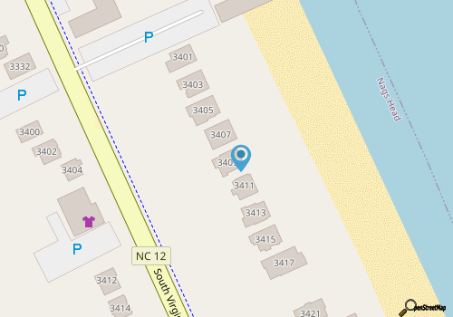 Pier 1 Retreat | Oceanfront | Nags Head | Sleeps 16 map location