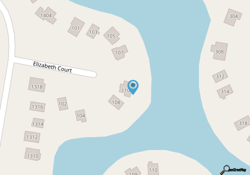 Charming 4BR waterfront home with Private Hot Tub map location
