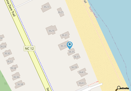 Tipsy Mermaid | Oceanfront | Private Pool, Hot Tub | Nags Head map location