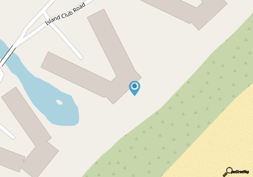 Beachfront getaway with WiFi, pools, hot tub, gym, washer/dryer, & central AC map location