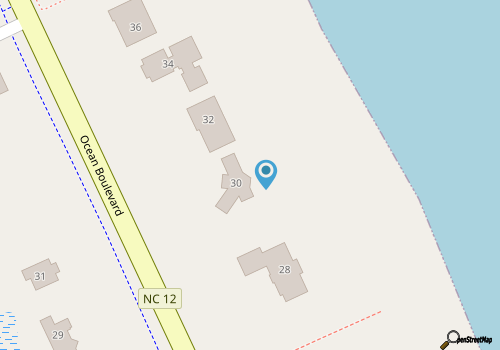 OCEANFRONT?One level living w/ramp access to house & dune deck. Walk to dining!  map location