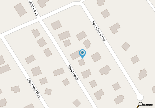 Charming oceanside beach cottage -  short walk to private beach access & marinas map location