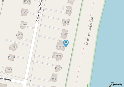 Oceanfront home with hot tub, WiFi, ocean view, central AC, & washer/dryer map location